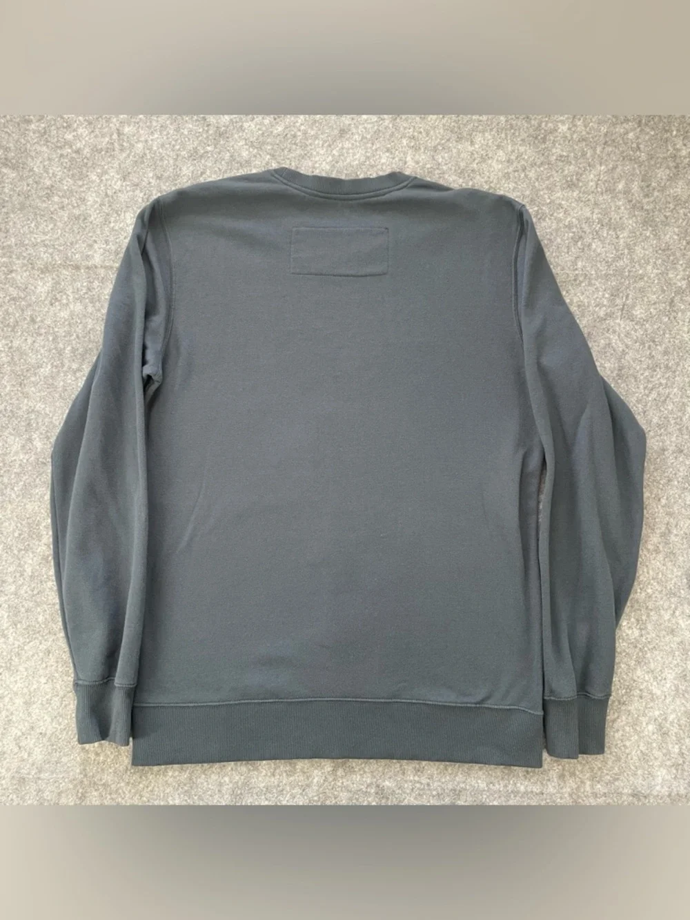 RVCA Crewneck Sweatshirt Mens Size L Teal Blue Camo Logo Artist Network Program